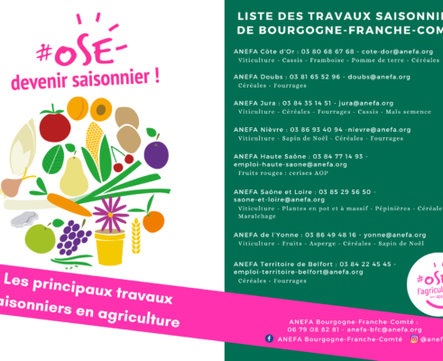 calendrier des travaux saisonniers de BFC