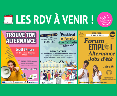 Les rendez-vous forums, salons à venir mars avril 2025