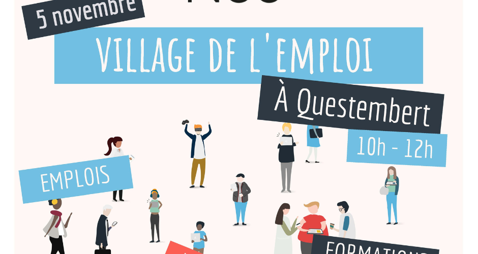 affiche village de l'emploi questembert 2025 _ miniature