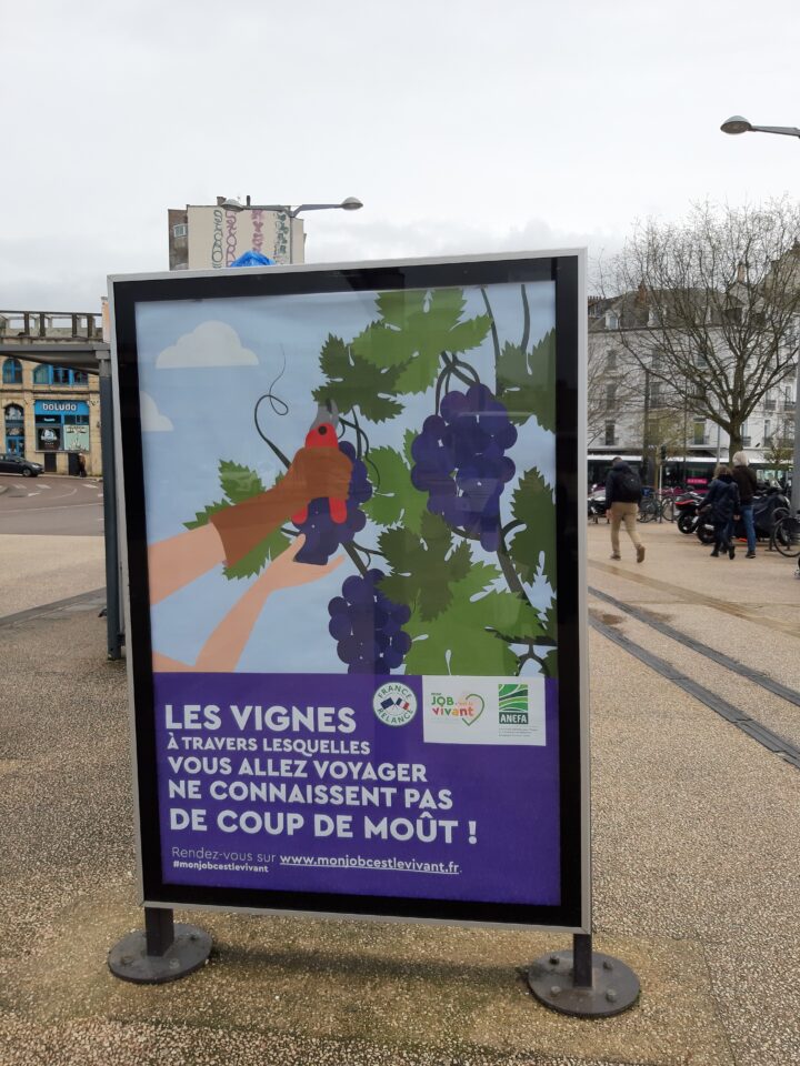 Les avez-vous vues ? Les affiches de Mon job c'est le vivant s'invitent dans les gares de Bourgogne-Franche-Comté !