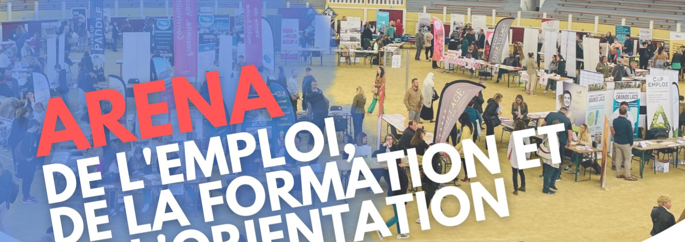 Affiche de l'arena de l'emploi de la formation et de l'orientation