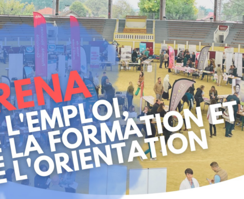 Affiche de l'arena de l'emploi de la formation et de l'orientation