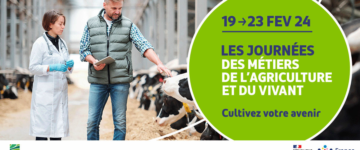 Affriche Journées des Métiers de l'Agriculture du vivant