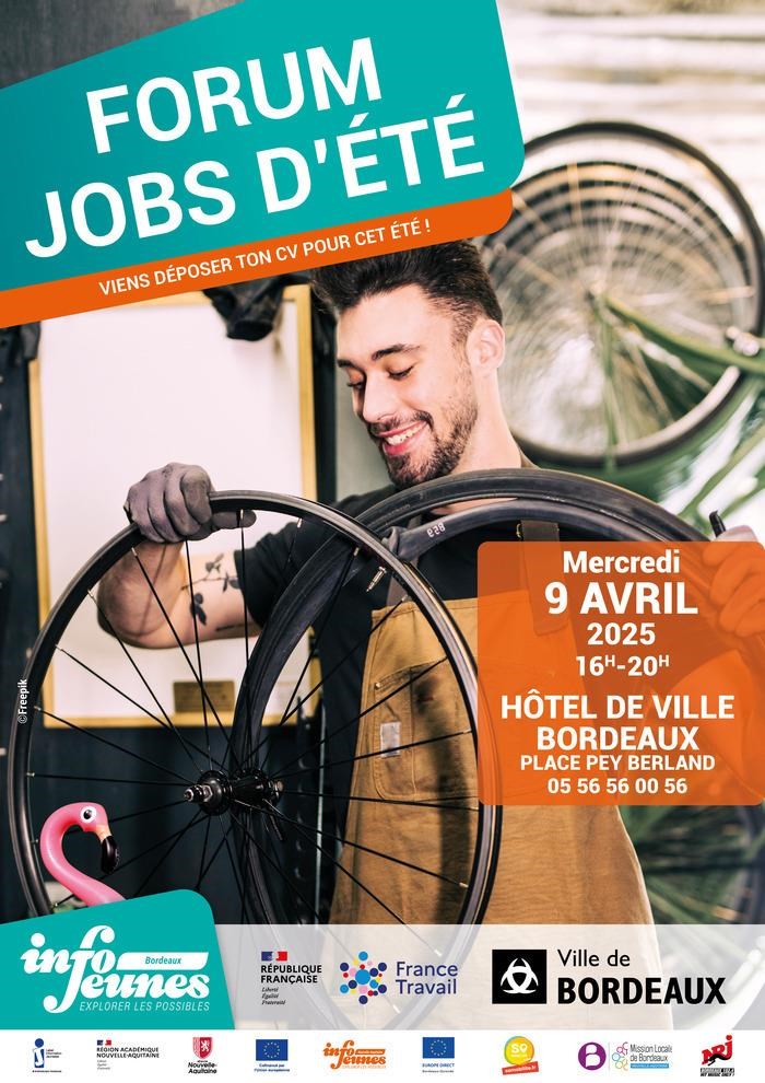 Affiche du forum Jobs d'été à Bordeaux le Mercredi 9 Avril