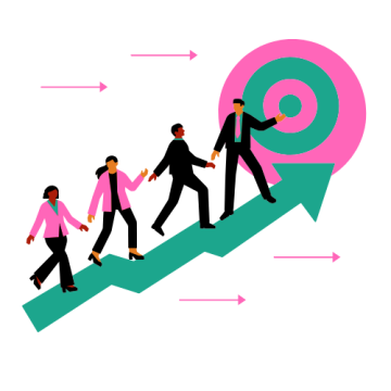 Graphique de l'évolution professionnelle