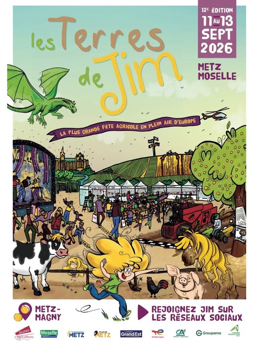 Affiche officielle des Terres de Jim 2026
